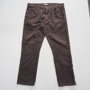 Peter Millar Pants Mens 36 Brown Corduroy 5 Pocket Straight Leg Casual Cotton